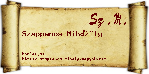 Szappanos Mihály névjegykártya